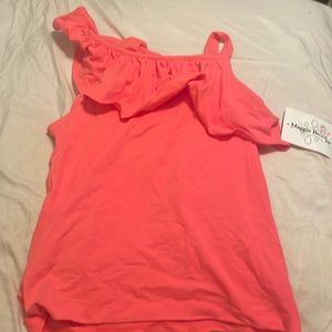 Maggie brenn corral one shoulder ruffle top